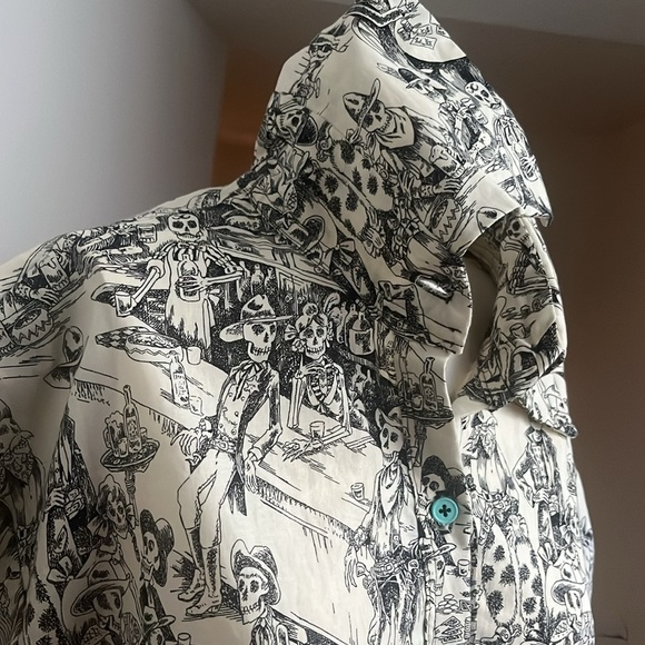 after life at the saloon hand made button down - Picture 9 of 14